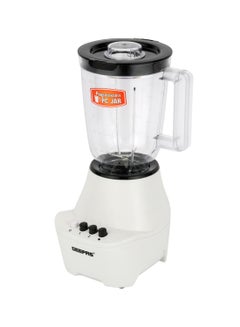 GEEPAS 2 in 1 Blender - Stainless Steel Blades, 2 Speed Control with Pulse | Over Heat Protection, Powerful Copper Motor| Ice Crusher, Chopper, Coffee Grinder & More 1.5 L 400 W GSB5409N White, Black  - Image 2