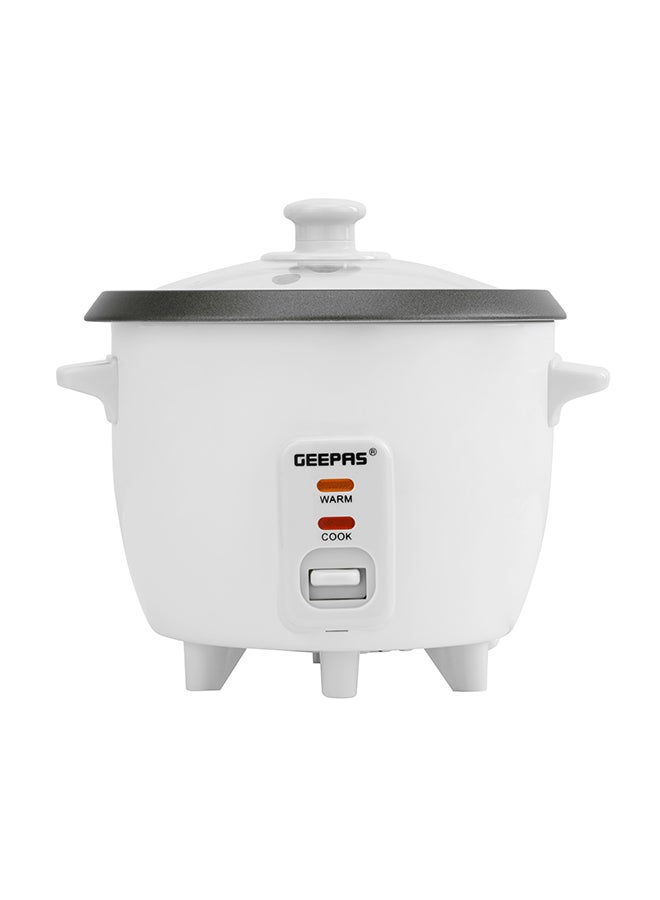 Rice Cooker with Non-Stick Cooking Pot | Automatic Cooking, Steam Vent Lid & Simple One Touch Operation, Multi Functional, Cool Touch Handle|Make Rice, Steam Healthy Food & Vegetables 0.6 L 300 W GRC1828 White - pnsku/N11043859A/45/_/1699883322/c7c6c406-8758-4991-b84d-a93f057fc3ac