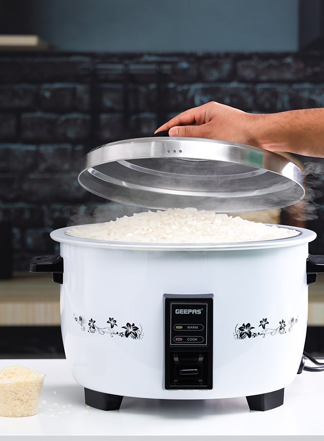 8 L Commercial Rice Cooker, Durable Construction, Removable Non-Stick Aluminum Pot, Cool Touch Handle, Includes Cook, Keep Warm Functions, With Stainless Steel Lid, Aluminum Inner Steamer, Perfect For Quinoa, Risotto, Vegetables, Soups, Sauces, Eggs, Etc. 2 Years Warranty Grc4322H 8 L 2500 W GRC4322H White - pnsku/N11043861A/45/_/1735042426/d39091df-684e-4a22-a49b-8311da5b40ab