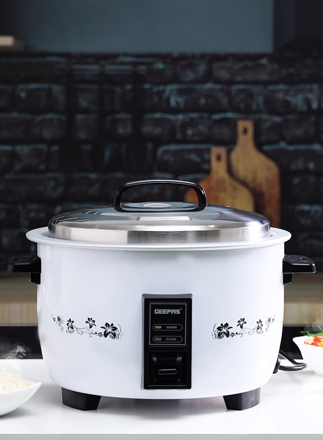 8 L Commercial Rice Cooker, Durable Construction, Removable Non-Stick Aluminum Pot, Cool Touch Handle, Includes Cook, Keep Warm Functions, With Stainless Steel Lid, Aluminum Inner Steamer, Perfect For Quinoa, Risotto, Vegetables, Soups, Sauces, Eggs, Etc. 2 Years Warranty Grc4322H 8 L 2500 W GRC4322H White - pnsku/N11043861A/45/_/1735042426/f3f2e906-8e30-43b1-bfc4-70d25a83a026