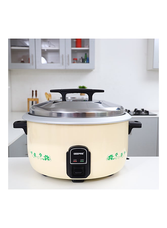 GEEPAS Electric Rice Cooker| Non-Stick Inner Pot and Stainless Steel Lid| Includes Cook and Warm Functions, Safety Protection, Electric Shock proof, Resistant to High Temperature| Rice Spoon and Measuring Cup 10 L 2800 W GRC4323N Beige/Black/Silver  - Image 3