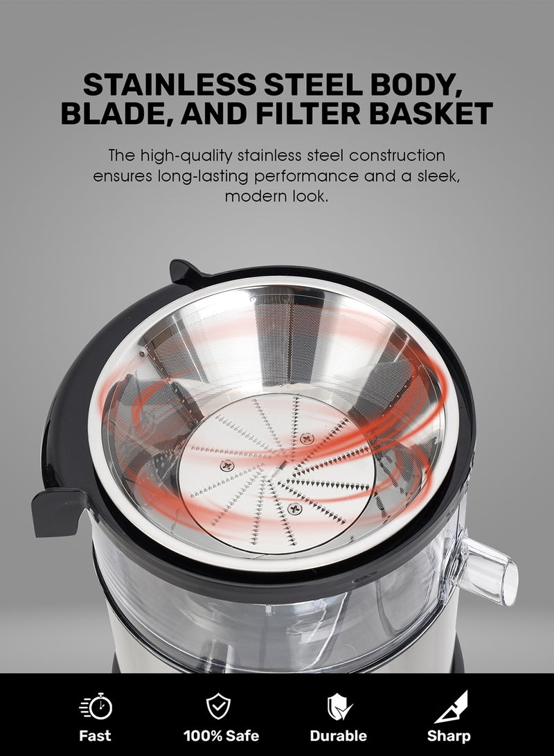 جيباس عصّارة فواكه 1.6 L 800 W GJE5437 أحمر / أسود / صافي  - Image 5