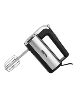 GEEPAS Hand Mixer 400 W Copper Motor With 5 Speed Control, Eject Button And Turbo Function, Perfect For Kneading Dough, Mixing Batter, Whisking Eggs, Etc. Includes 2 Hooks And 2 Beater Heads, 2 Years Warranty Ghm2001N 400 W GHM2001N Silver & Black  - Image 2