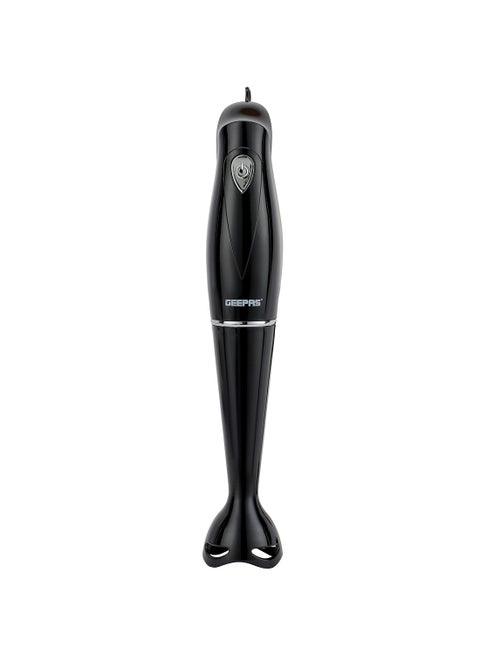 Hand Blender Stainless Steel Blade Food Collection Immersion Hand Blender with Removable Stick Ideal for Smoothies Shakes GHB5467N Black