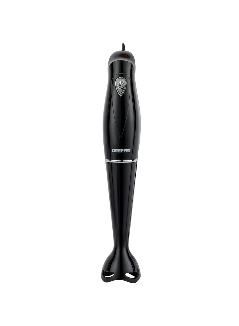 Hand Blender Stainless Steel Blade Food Collection Immersion Hand Blender with Removable Stick Ideal for Smoothies Shakes GHB5467N Black
