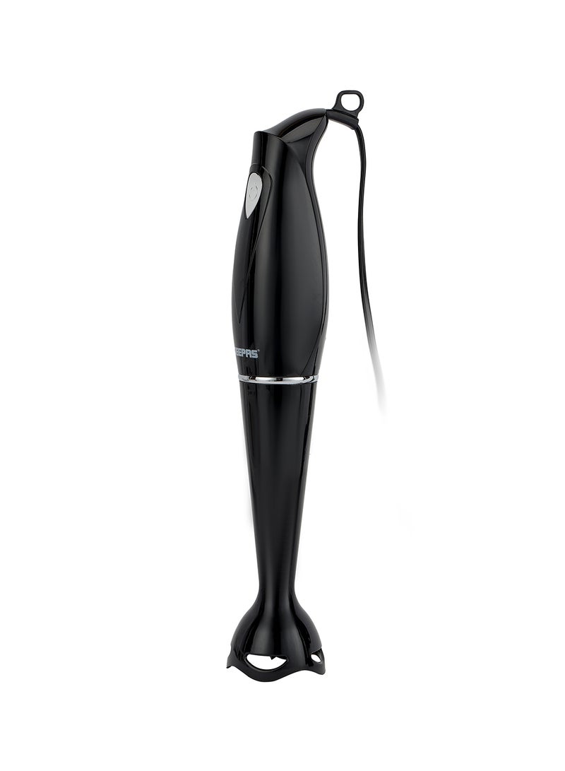 Hand Blender Stainless Steel Blade Food Collection Immersion Hand Blender with Removable Stick Ideal for Smoothies Shakes GHB5467N Black