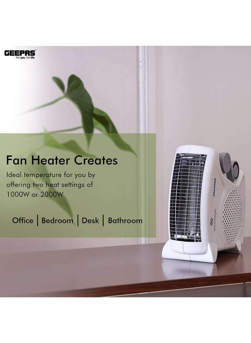 Fan Heater, 2 Heating Power, Adjustable Thermostat | Overheat Protection | Power Light Indicator | Carry Handle | Wind Selection GFH9520 Multicolour - pnsku/N11043992A/45/_/1730467803/b0f5f261-c4d9-47ae-99cc-fe15ff1de238