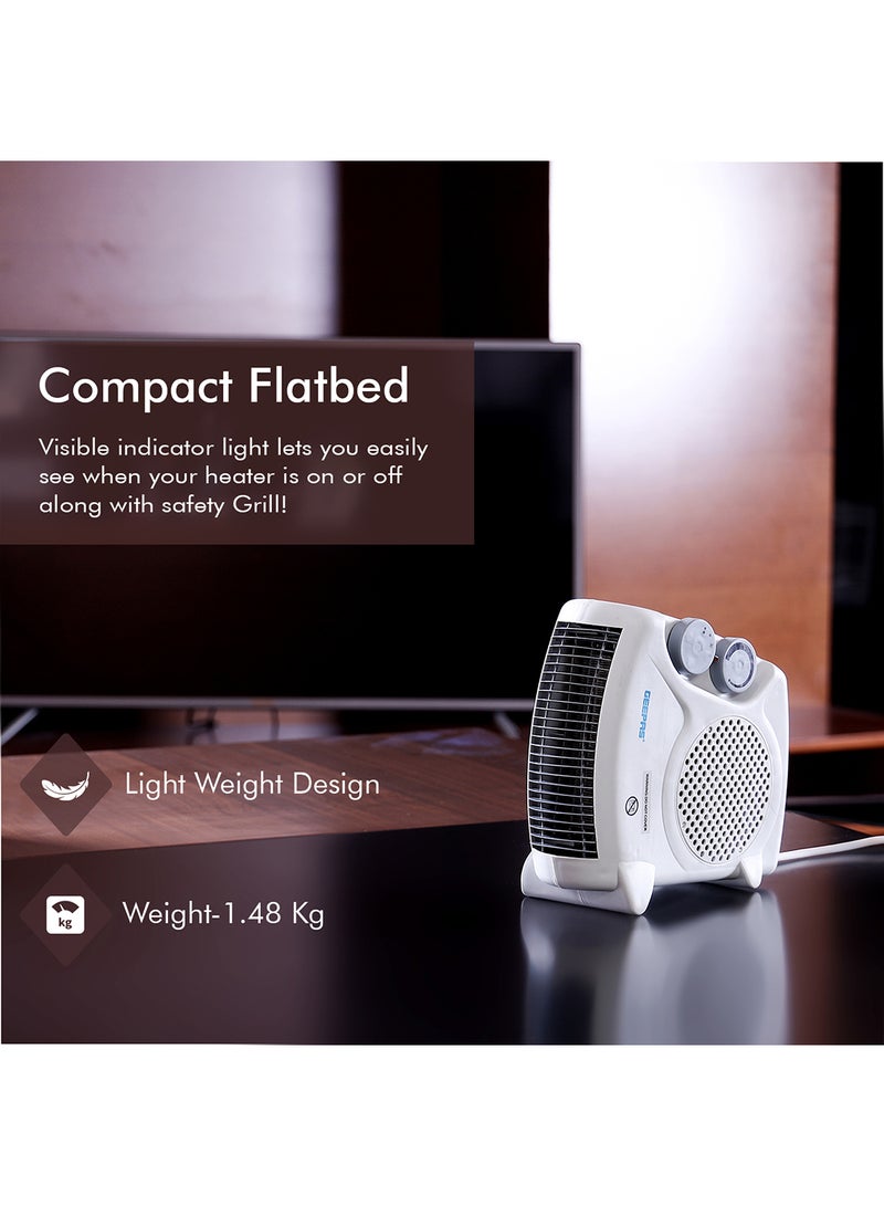 Fan Heater, 2 Heating Power, Adjustable Thermostat | Overheat Protection | Power Light Indicator | Carry Handle | Wind Selection GFH9520 Multicolour - pnsku/N11043992A/45/_/1730467804/411e1950-5e08-4f46-811c-261be8b41344