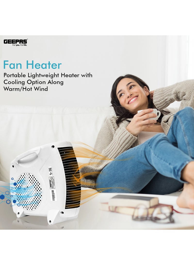 Fan Heater, 2 Heating Power, Adjustable Thermostat | Overheat Protection | Power Light Indicator | Carry Handle | Wind Selection GFH9520 Multicolour - pnsku/N11043992A/45/_/1730467807/35b65196-0d45-4bef-8961-c842285b5a4e