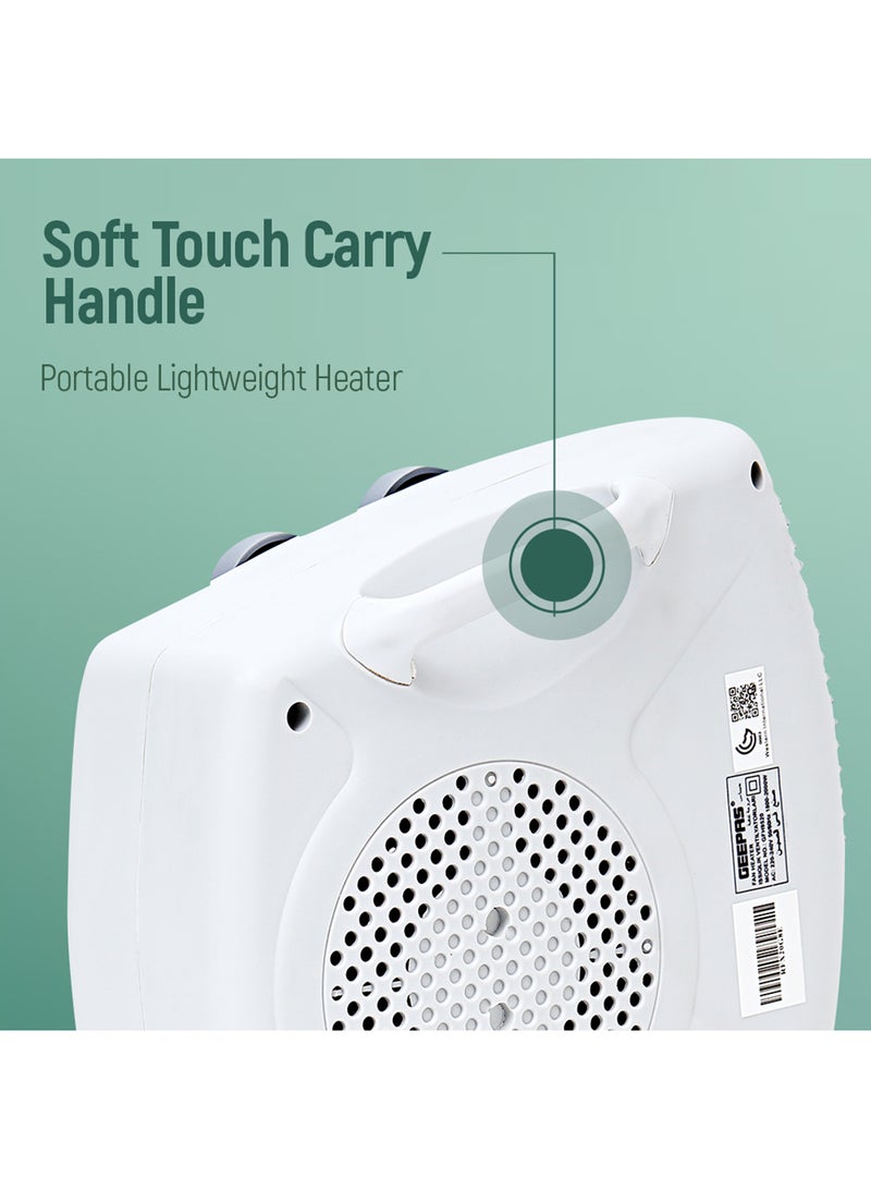 Fan Heater, 2 Heating Power, Adjustable Thermostat | Overheat Protection | Power Light Indicator | Carry Handle | Wind Selection GFH9520 Multicolour - pnsku/N11043992A/45/_/1730467809/15eb1c5e-2804-4720-b348-e2722f0d7070