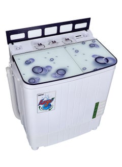 GEEPAS Semi Automatic Mini Washing Machine| 3.5Kg | 360 W 2 IN 1 Mini Compact Twin Tub Washing Machine| Washer & Spinner Combo With Timer, 2 Inlet Water Hose 3.5 kg 360 W GSWM6473S White  - Image 4
