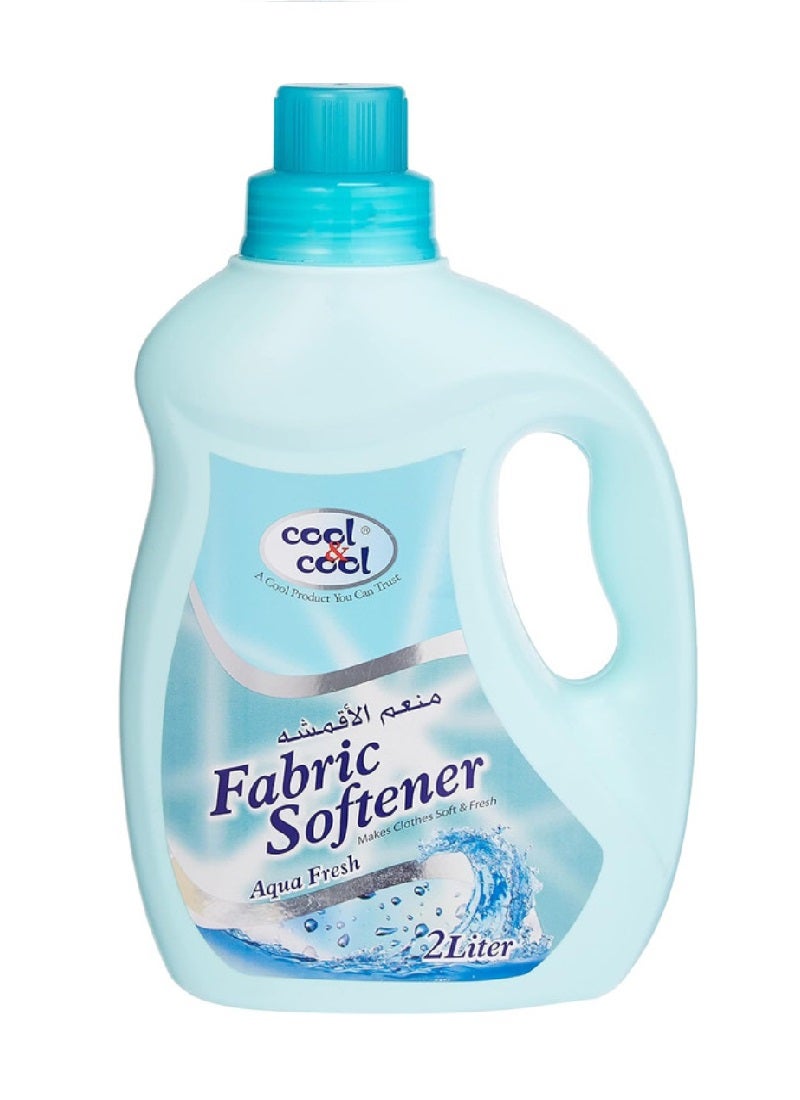 Cool & Cool Fabric Softener Aqua Fresh Green 2Liters - Image 1