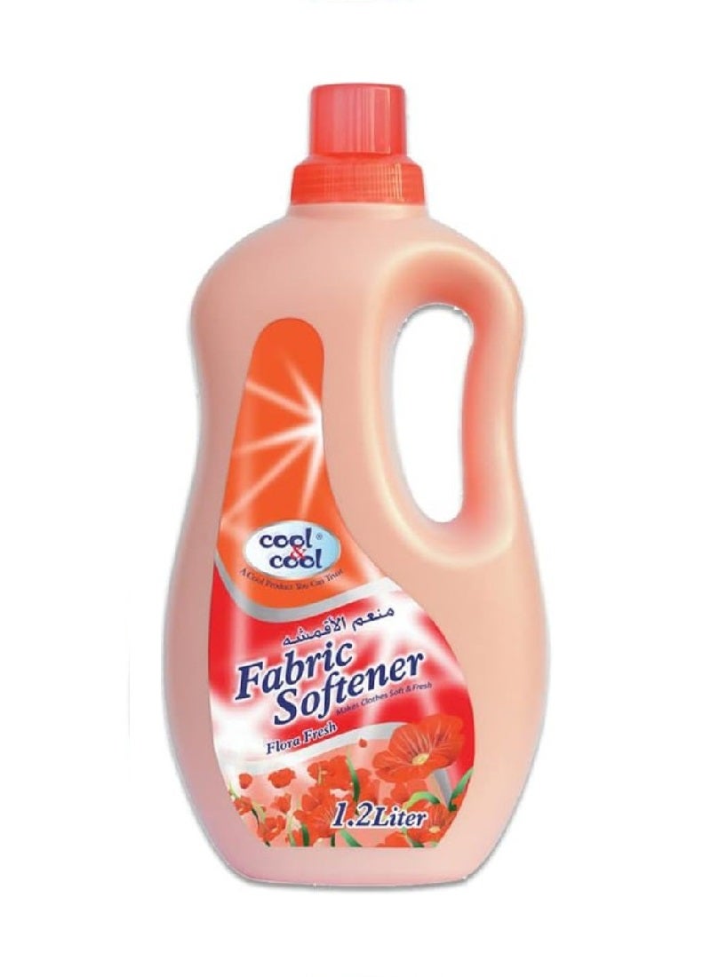 Cool & Cool Floral Fresh Fabric Softener Pink 1.2Liters