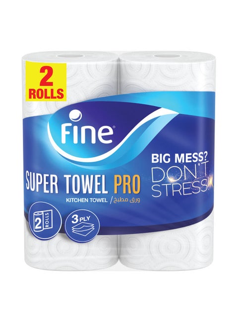 Kitchen Tissue Paper Towel Pro 3 Ply 2 Rolls