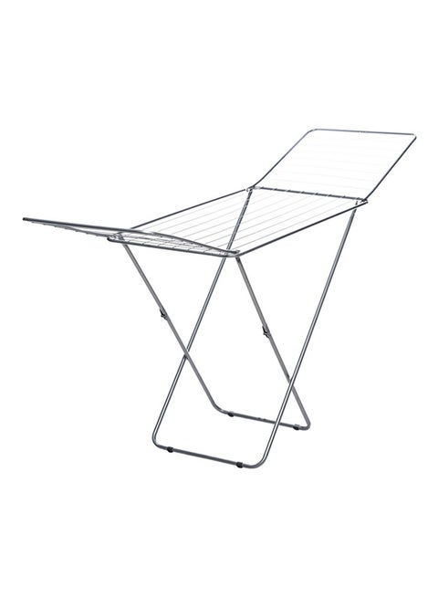 Winsor Cloth Drying Foldable Stand, Sturdy Clothes Dryer, Weather Resistor, Heavy Duty Clothing Racks Steel Silver 20meter