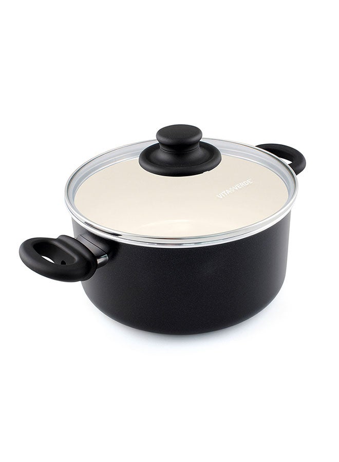 VITA VERDE Covered Casserole Black 28cm 