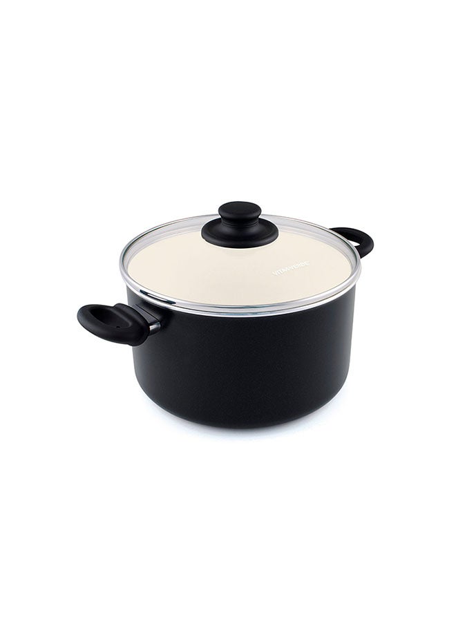VITA VERDE Covered Stockpot Black 22cm 