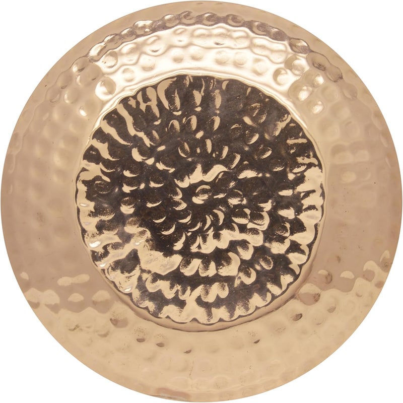 راج وعاء هندي مصنوع من النحاس بني/فضي 17سم - Image 3