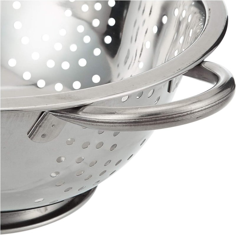Raj Steel Colander, 24 cm, Silver, VC0003, Rice Colander, Vegetables Colander, Fruits Colander Silver 24cm - Image 3