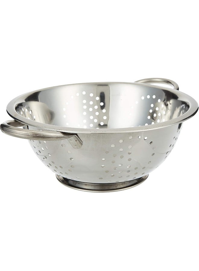 Raj Steel Colander, 24 cm, Silver, VC0003, Rice Colander, Vegetables Colander, Fruits Colander Silver 24cm - Image 1