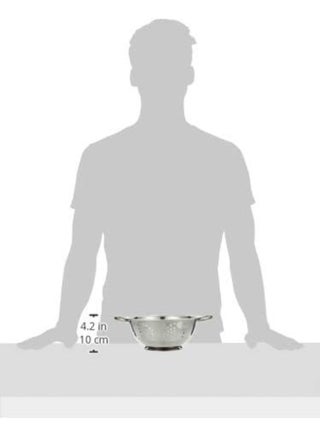 Raj Steel Colander, 24 cm, Silver, VC0003, Rice Colander, Vegetables Colander, Fruits Colander Silver 24cm - view 4