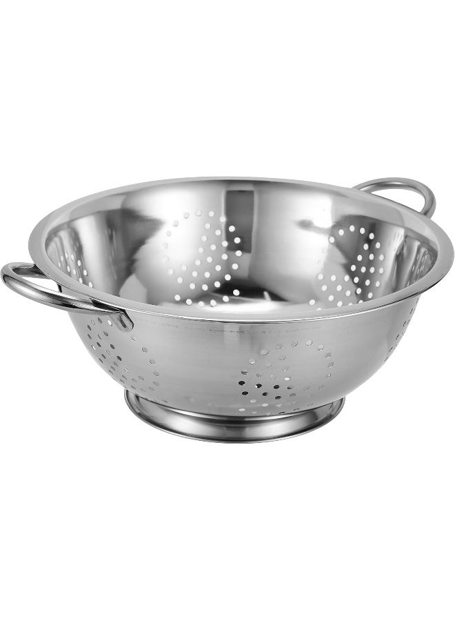 Raj Steel Colander, 28 Cm, Silver, VC0005 Grey 28cm - Image 1