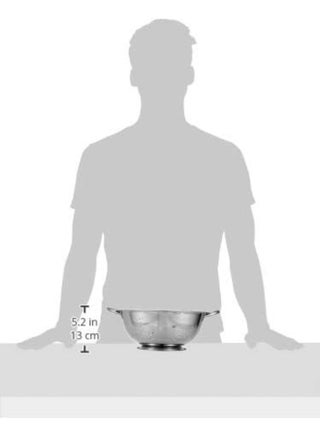 Raj Steel Colander, 28 Cm, Silver, VC0005 Grey 28cm - view 4