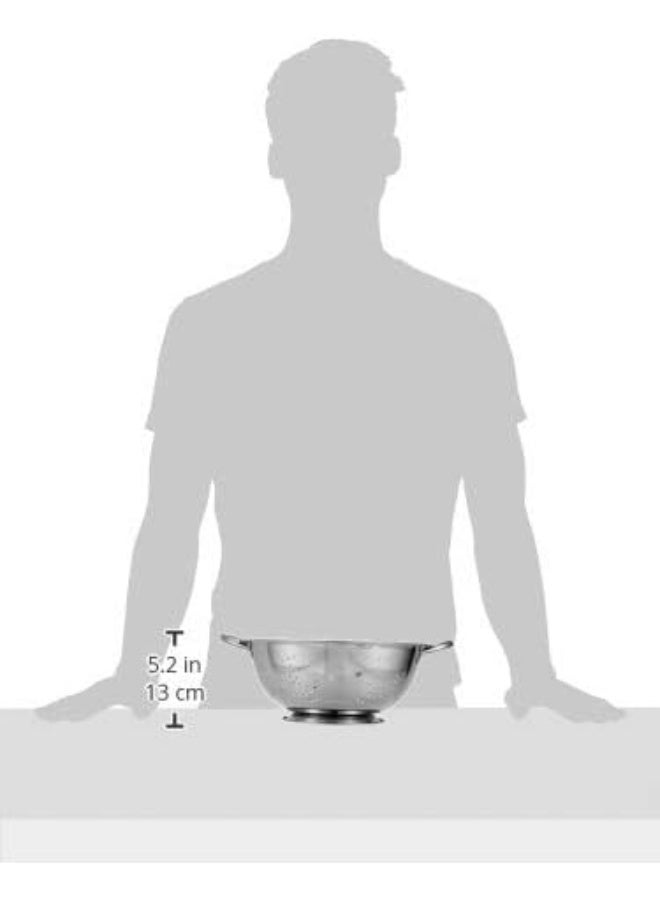 Raj Steel Colander, 28 Cm, Silver, VC0005 Grey 28cm - Image 4