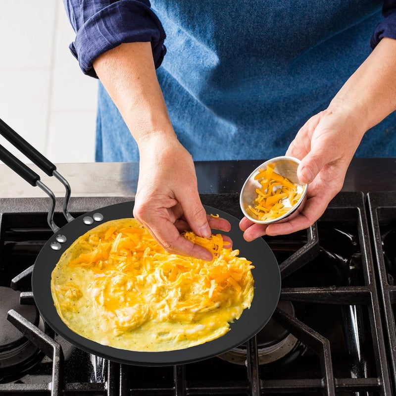 راج مقلاة مقلاة تاوا مقعرة أسود 28سم - Image 4