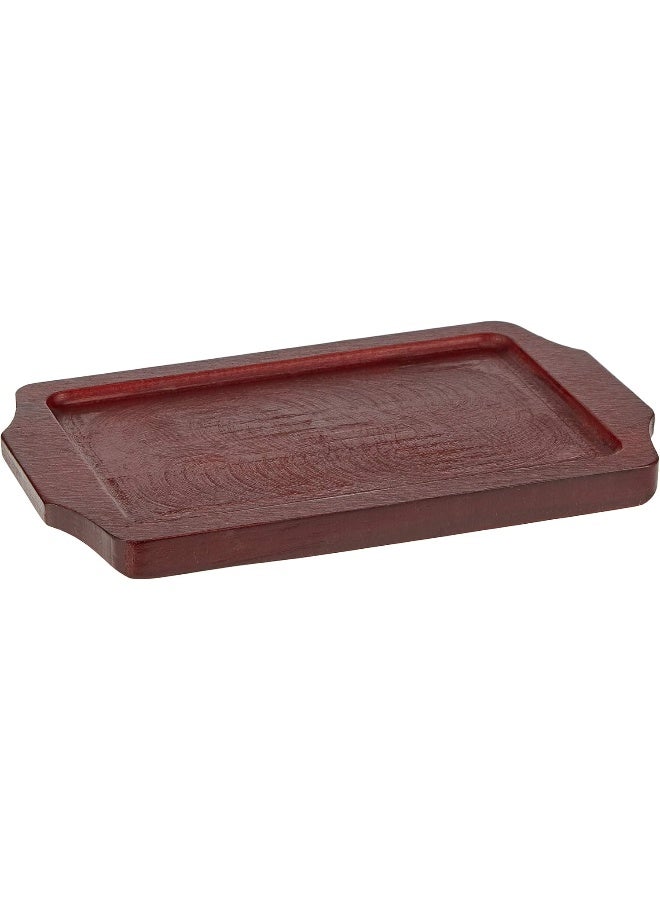 Raj Rectangular Sizzle Tray With Holder 20.7X13Cm, Black Black 20.7x13cm - Image 3