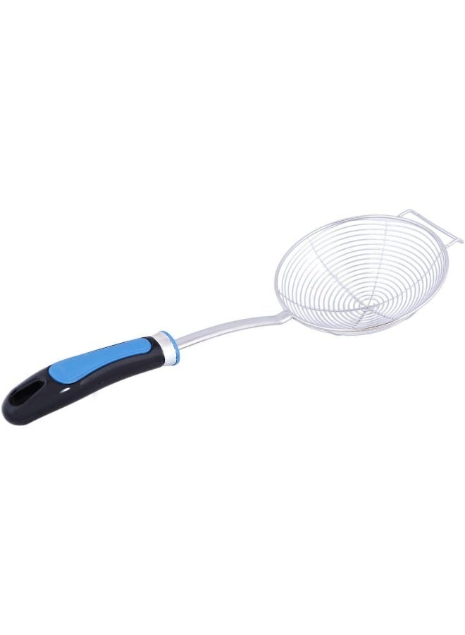 راج مقبض مقشدة من النايلون فضي / أزرق 16سم - Image 2