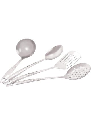 Raj Stainless Steel Cooking Utensil Set Of 4 Pieces Silver - view 2