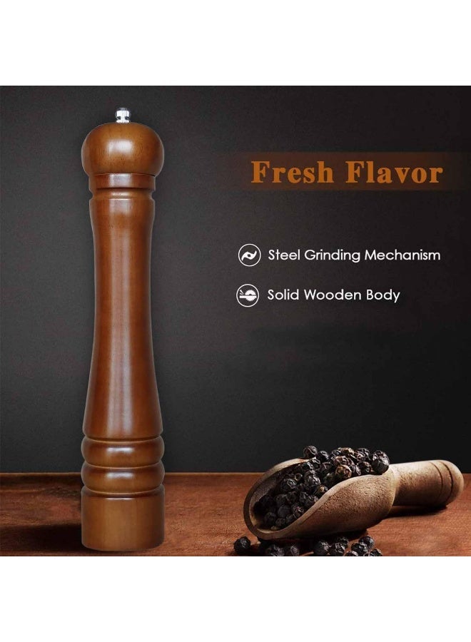 راج طاحونة بهارات خشبية بني 12بوصة - Image 4