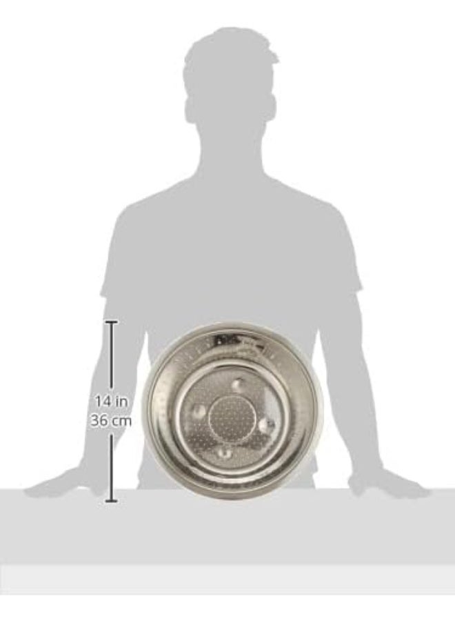 راج المصفاة من الفولاذ المقاوم للصدأ فضي 36x21سم - Image 5