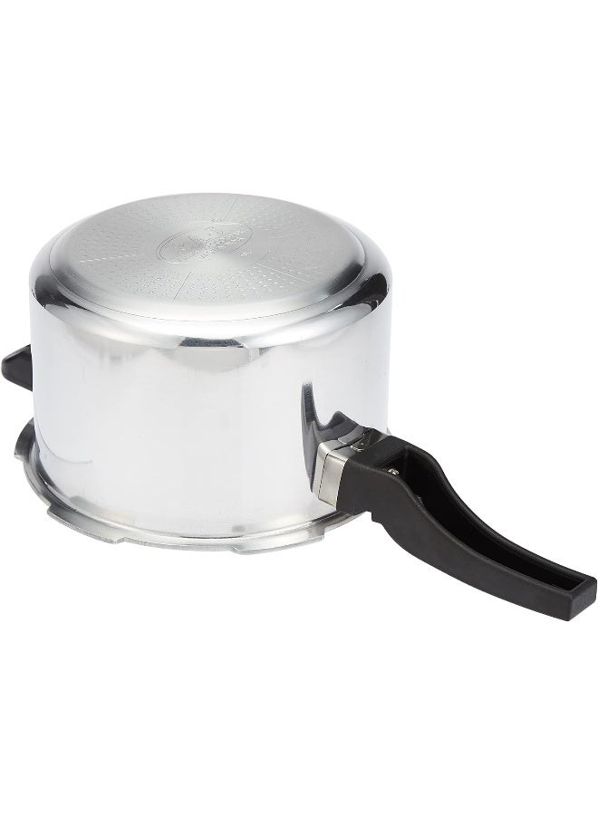 راج قدر ضغط مصنوع من الصلب ومزود بغطاء خارجي سعة 5 لترات فضي 5لترات - Image 4