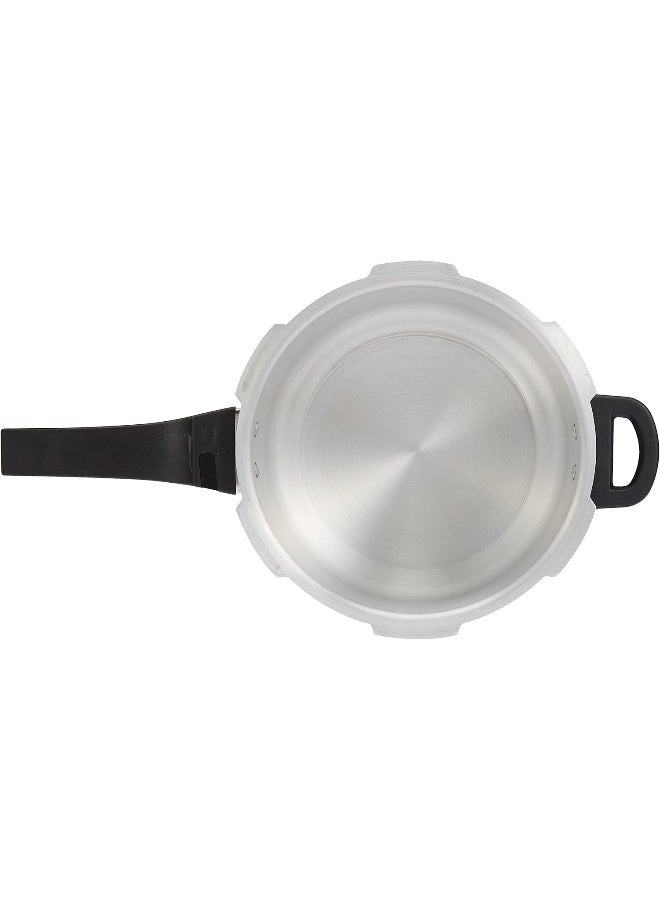 راج قدر ضغط مصنوع من الصلب ومزود بغطاء خارجي سعة 5 لترات فضي 5لترات - Image 3