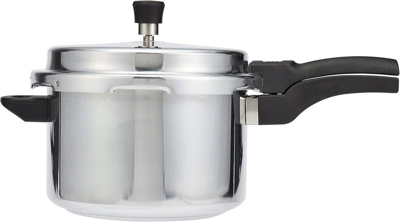 راج قدر ضغط مصنوع من الصلب ومزود بغطاء خارجي سعة 5 لترات فضي 5لترات - Image 2