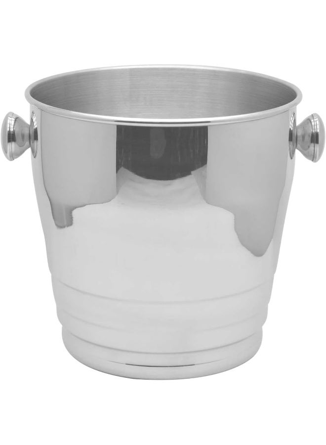 راج دلو ثلج ثامبز أب من الستانلس ستيل فضّي 20x20.5سم - Image 2