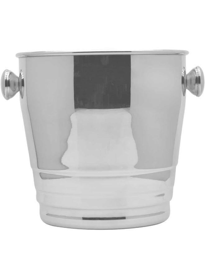 راج دلو ثلج ثامبز أب من الستانلس ستيل فضّي 20x20.5سم - Image 1