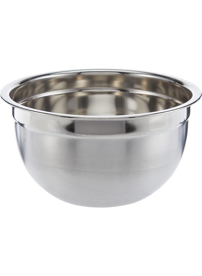 RAJ STAINLESS STEEL GERMAN MIXING BOWL, 18 CM Grey 18x8.5cm - Image 1