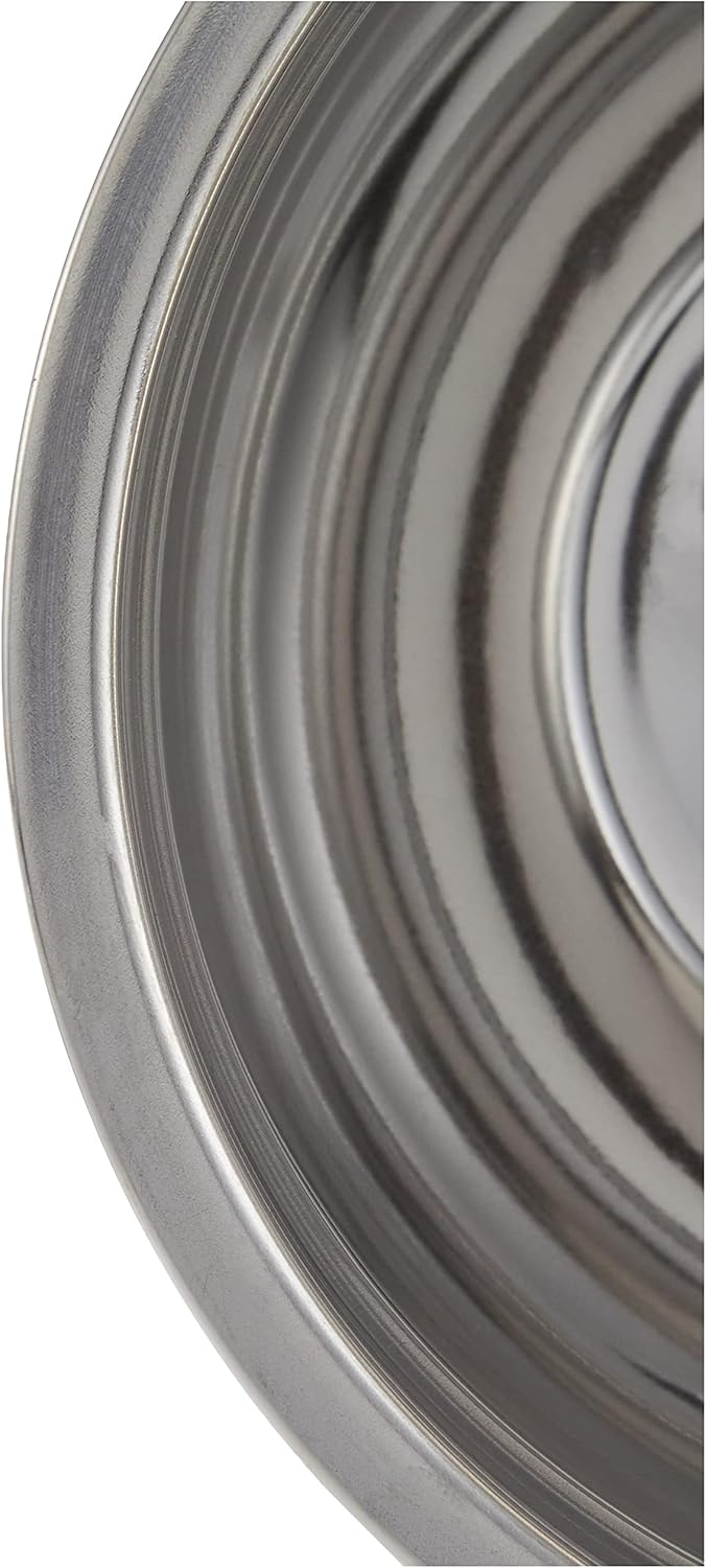 RAJ STAINLESS STEEL GERMAN MIXING BOWL, 18 CM Grey 18x8.5cm - Image 4