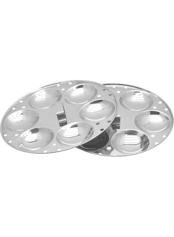 Raj Steel Idli Cooker, Medium, Silver, 25 Cm Silver - Image 3