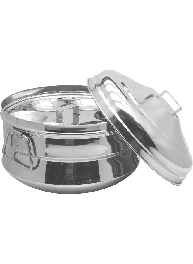 Raj Steel Idli Cooker, Medium, Silver, 25 Cm Silver - Image 2