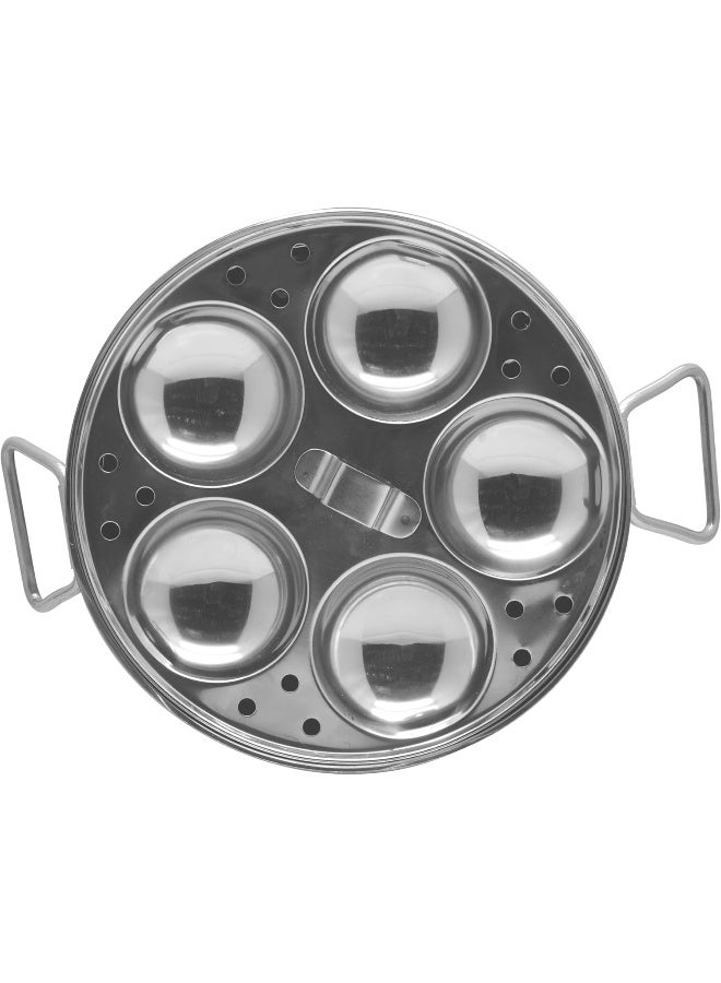 Raj Steel Idli Cooker, Small, Silver, 23 Cm, KKIP0S, Steam Pot, Idli Cooker, Steamer, Iddly, Idly, Iddli Silver - Image 5