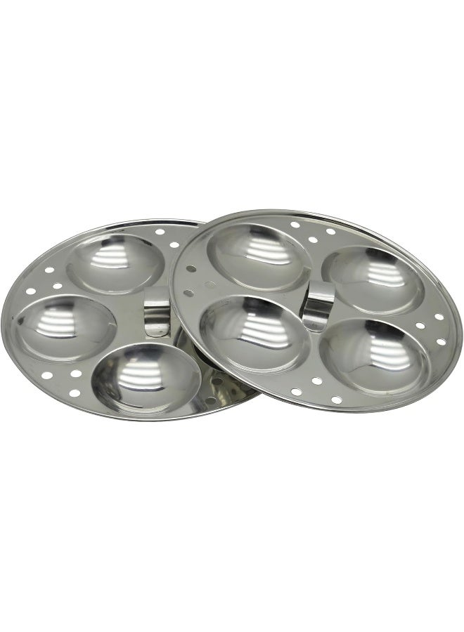 Raj Steel Idli Cooker, Small, Silver, 23 Cm, KKIP0S, Steam Pot, Idli Cooker, Steamer, Iddly, Idly, Iddli Silver - Image 3
