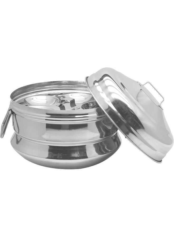 Raj Steel Idli Cooker, Small, Silver, 23 Cm, KKIP0S, Steam Pot, Idli Cooker, Steamer, Iddly, Idly, Iddli Silver - Image 4