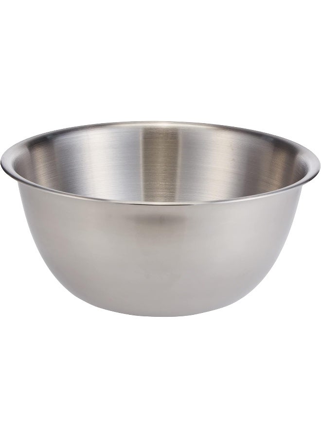 Raj Stainless Steel Mixing Bowl, 8 Liters, Silver, MB0008 Silver 8Liters - Image 1