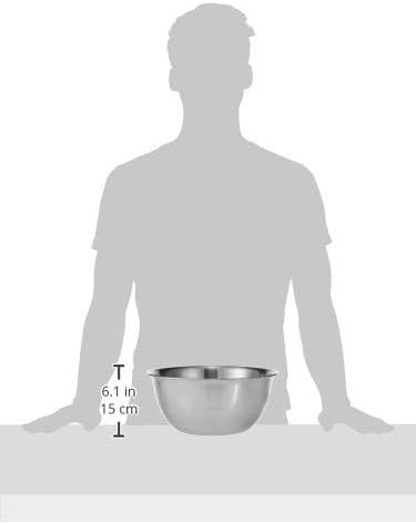 Raj Stainless Steel Mixing Bowl, 8 Liters, Silver, MB0008 Silver 8Liters - Image 5