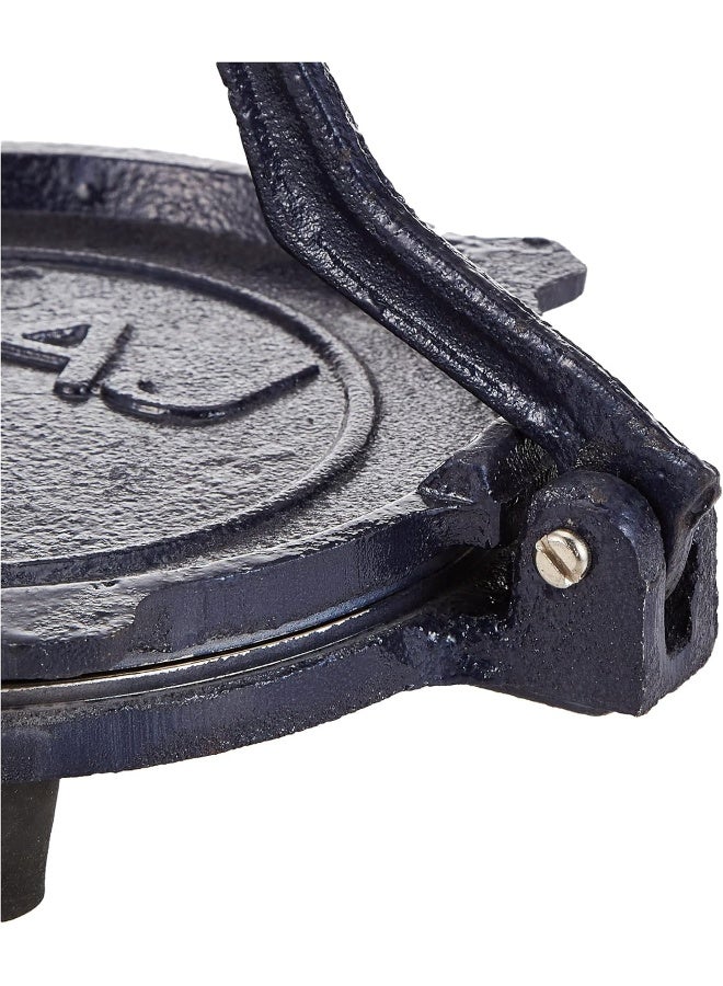 Raj Steel Puri Press with handle, 18.5 cm Blue 18.5cm - Image 3