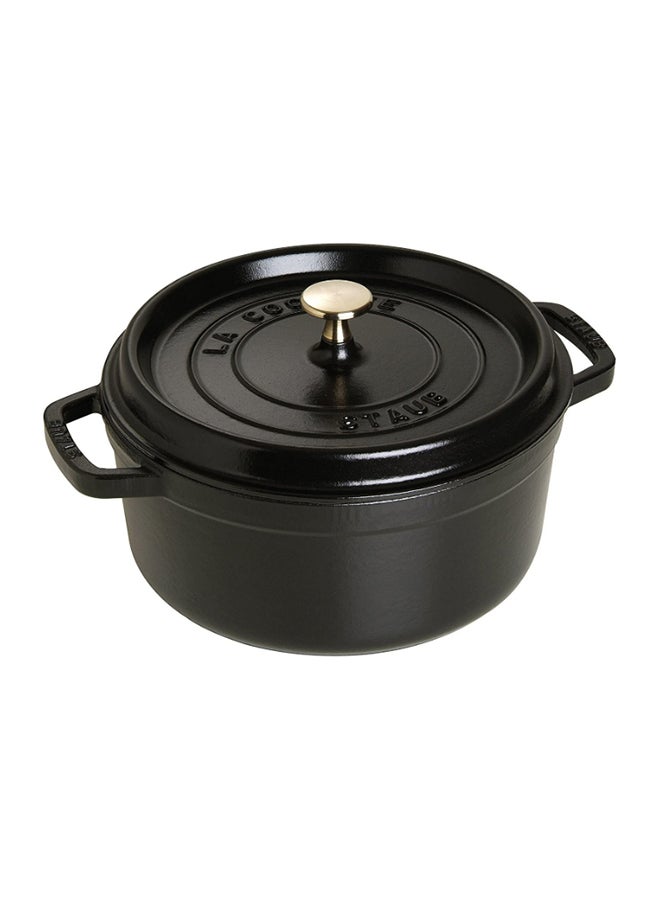 STAUB Round Casserole Black 24cm  - Image 1